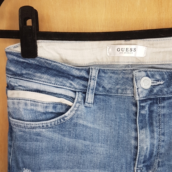 Medium wash jean with light distressing. - Picture 2 of 5